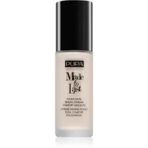 image of Pupa Made to Last Long-Lasting Liquid Foundation Shade 030 Natural Beige 30ml