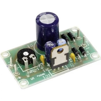 image of Circuit board voltage regulator for LM 317-T Output voltage 1.2 - 32 V DC pre-assembled (incl. voltage regulator)