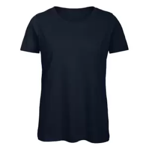 Image of B&C Womens/Ladies Favourite Organic Cotton Crew T-Shirt (XS) (Navy Blue)