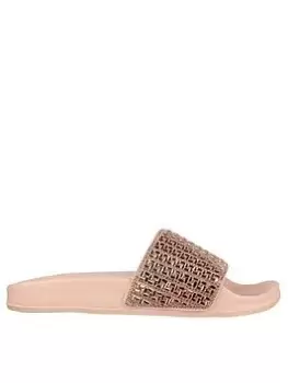Image of Skechers Pop Ups Square Rhines - Rose Gold, Metal, Size 3, Women