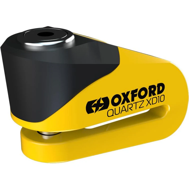 Image of Oxford Quartz XD10 High Security Disc Lock (10mm pin) Black Yellow