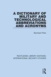 Image of A Dictionary of Military and Technological Abbreviations and Acronyms