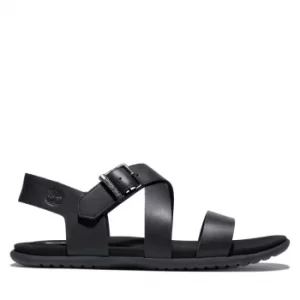 Image of Timberland Kesler Cove Backstrap Sandal For Men In Black Black, Size 10.5