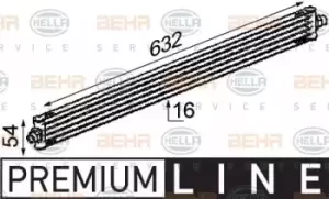 Image of x1 Behr Heat Exchanger 8MO376722-311 Genuine replacement part for Car Made in DE