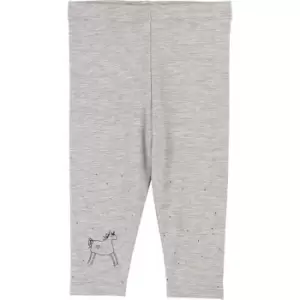 image of Billieblush Baby Girls Grey elastane jersey leggings - Grey