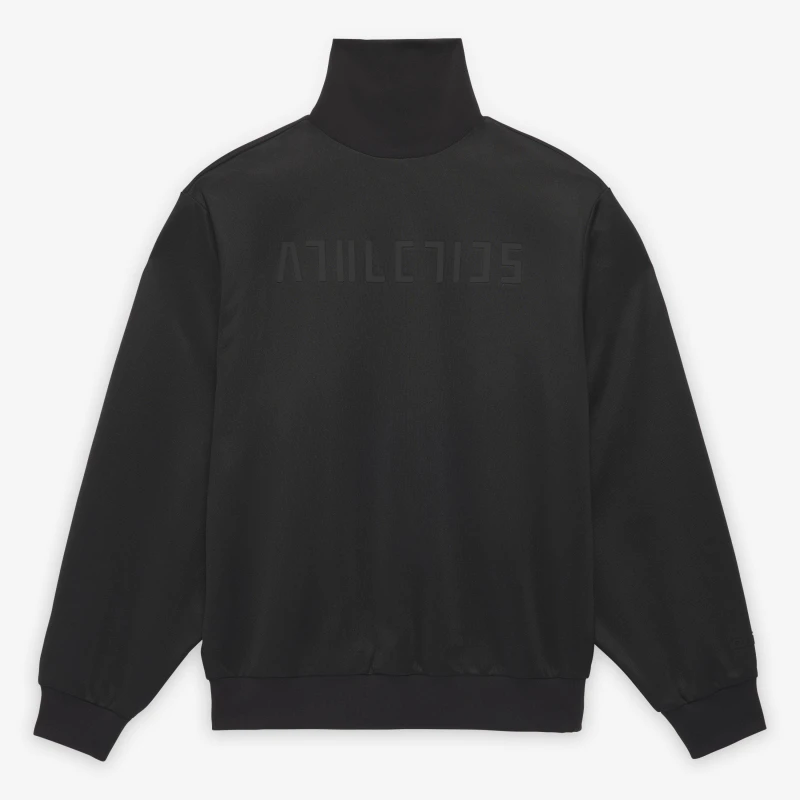 Image of adidas Womens Ath Mock Tracksuit Top Black female 8 (XS)