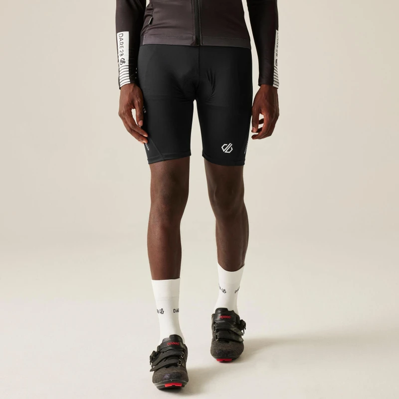 Image of Dare 2b Dare 2b Men 'Bold' Reflective Cycling Shorts in Jet Black Size: X-Small Jet Black XS Male 5057538390283