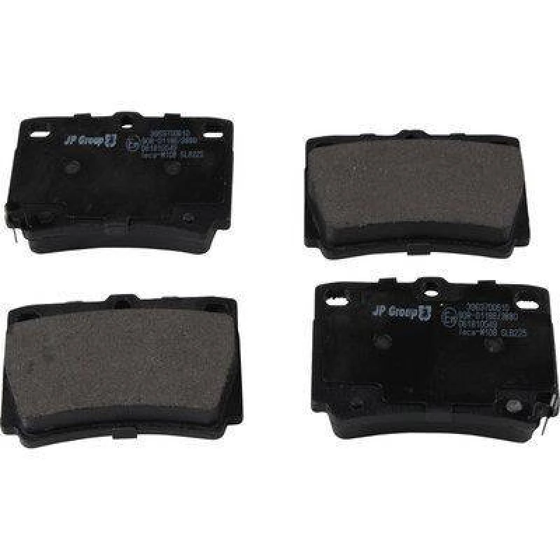 Image of JP GROUP 3963700610 Brake pad set JP Rear Axle, with acoustic wear warning Brake Pad Set,disc brake (402)