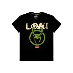 Image of Loki T-Shirt Logo Badge Size L