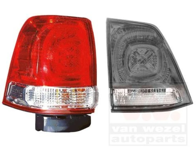 Image of VAN WEZEL 5384921 Rear light Outer section, with bulb holder, Left, LED Combination Rearlight (391)