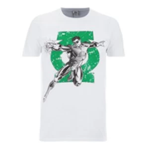 image of DC Comics Mens Green Lantern Punch T-Shirt - White