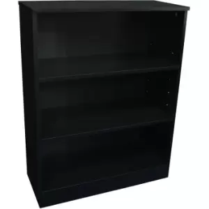 Image of Watsons - 2 Shelf Bookcase - Black - Black