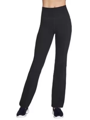 Image of Skechers The Go Walk Pants Evolution Flare, Black Size XS Women