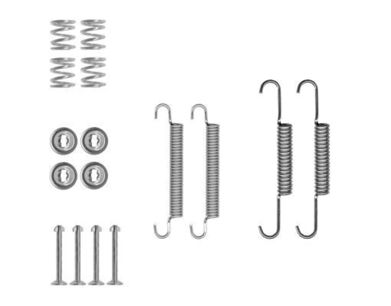 Image of HELLA Brake shoe fitting kit HELLA 8DZ 355 205-991