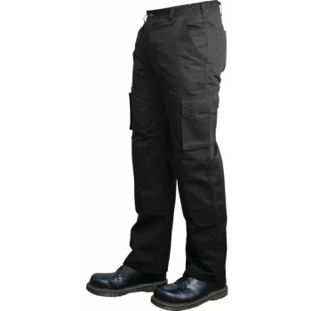 image of Tuffsafe - Cargo Trousers Black 30' W 33' Leg