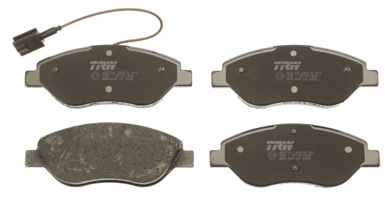 Image of TRW GDB1484 Brake pad set incl. wear warning contact Brake Pad Set,disc brake (402)