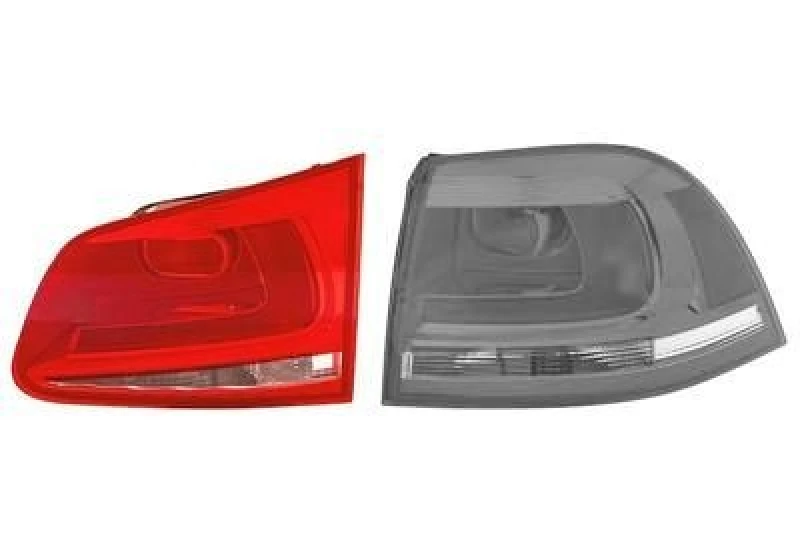 Image of VAN WEZEL 5848934 Rear light Inner Section, without bulb holder, Right Combination Rearlight (391)