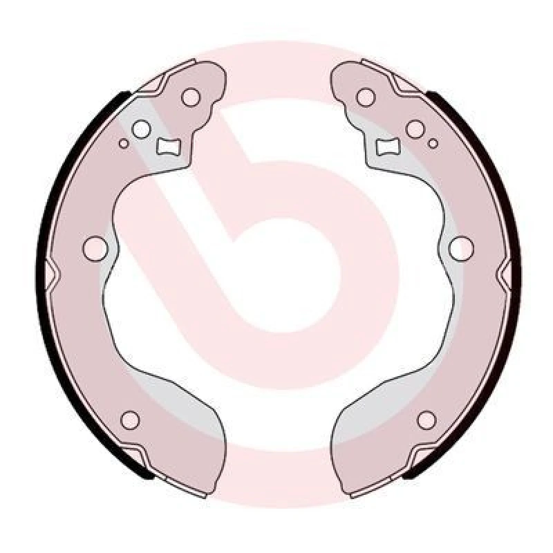 Image of BREMBO Brake Shoe Set BREMBO S 79 526