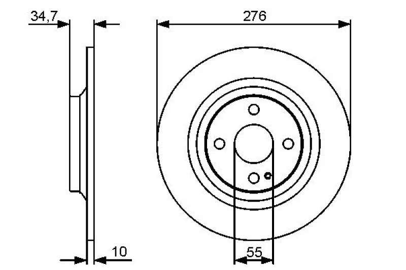 Image of Brake disc Bosch 0 986 479 473