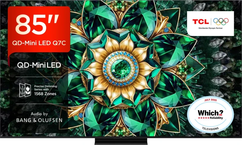 Image of TCL 85" 85Q7C-UK Smart 4K Ultra HD HDR QD-Mini LED TV