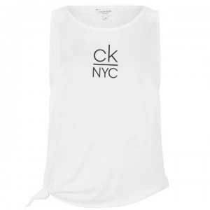 Image of Calvin Klein NYC Knot Tank Top - White YCD