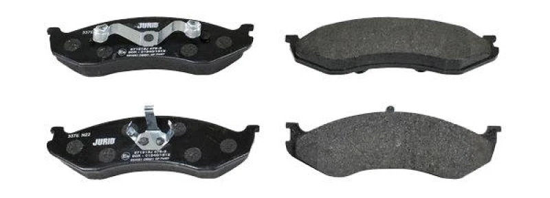 Image of JURID 571519J Brake pad set not prepared for wear warning indicator, with accessories Brake Pad Set,disc brake (402)