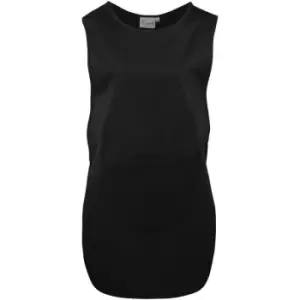 Image of Premier Ladies/Womens Long Length Pocket Tabard / Workwear (Pack of 2) (S) (Black) - Black