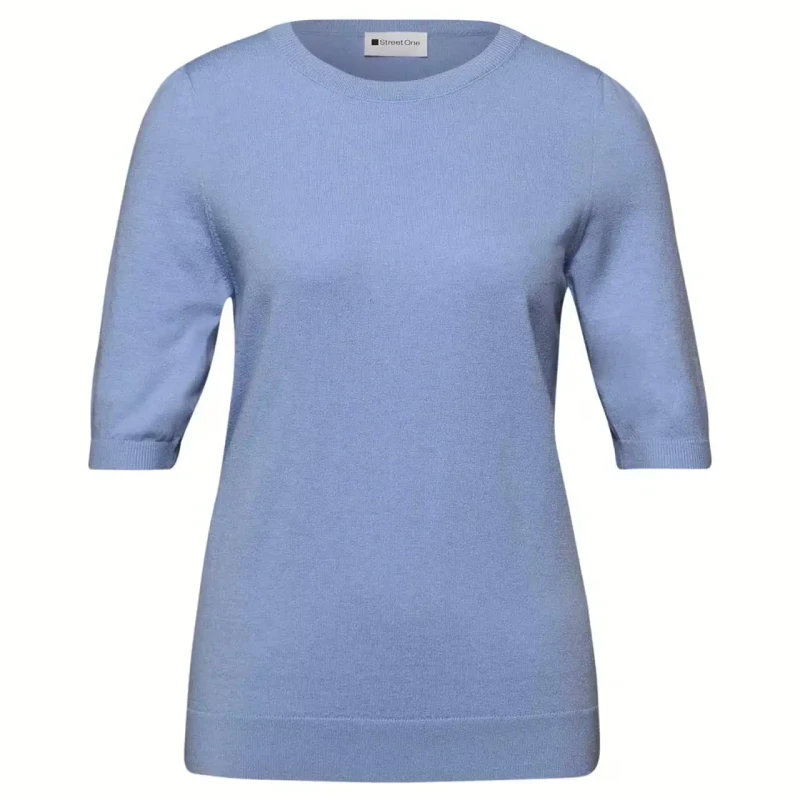 Image of Street One Womens short-sleeved blouse Street One LTD QR Bleu Female 36 303768-17453