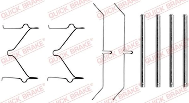 Image of QUICK BRAKE Brake pad fitting kit QUICK BRAKE 109-1050