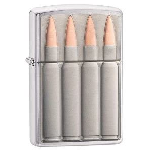 Zippo Unisexs Bullets Chrome Regular Windproof Lighter