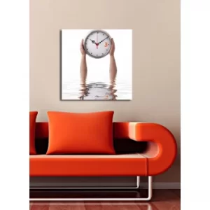 4545CS-41 Multicolor Decorative Canvas Wall Clock