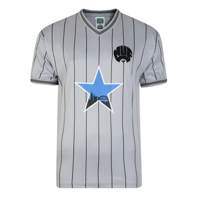 Image of Score Draw Newcastle United 1984 Away Retro Football Shirt NEWC84APYSS-S S Mens Sportswear