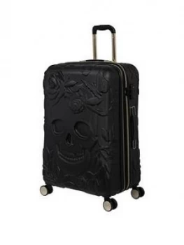 image of IT Luggage Skulls Medium Black Suitcase