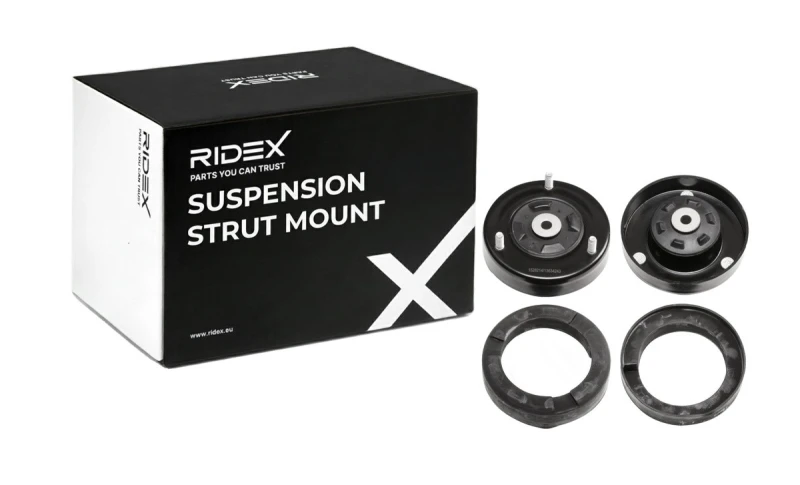 Image of RIDEX 1180S0986 Top strut mount Rear Axle Suspension Strut Support Bearing (1180)
