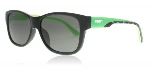 Puma PU0004S Sunglasses Black Green Smoke 003 49mm