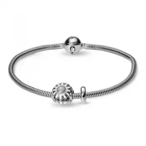 Image of Ladies Christina Sterling Silver 17cm Bracelet With Charm