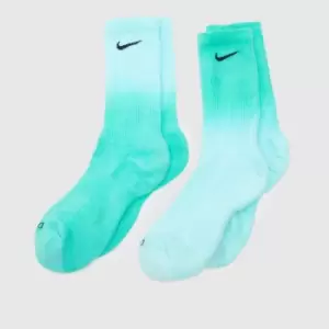 Image of Nike U Nk Everyday Plus Cush Crew, Multi-Color/White, size: M, Unisex, Socks, DH6096-906