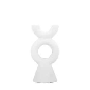 Gallery Interiors Kudos Candlestick in White