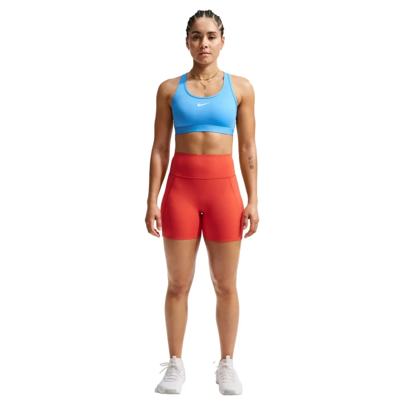 Image of Sports bra Nike Swoosh Medium Bleu Female XS