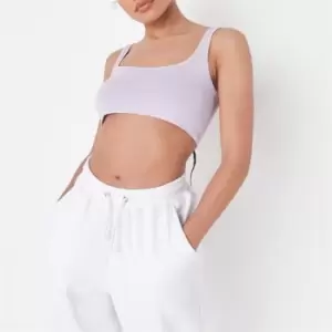 Missguided Petite Scoop Neck Bralet - Purple