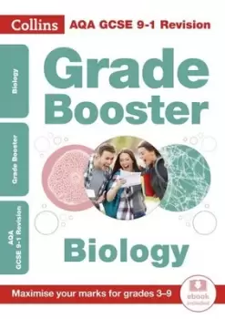 Image of AQA GCSE biology grade booster for grades 3-9 by Collins GCSE