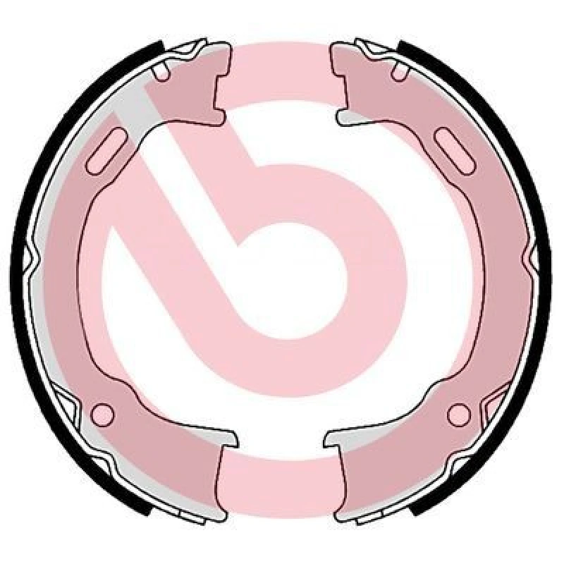 Image of BREMBO Handbrake shoes BREMBO S 37 509