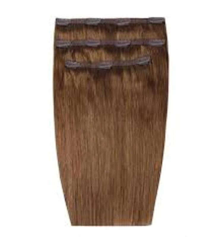 Image of Beauty Works Deluxe Clip-In Extensions 16" 100% Remy Hair - 140 grams, 6 Caramel, Women