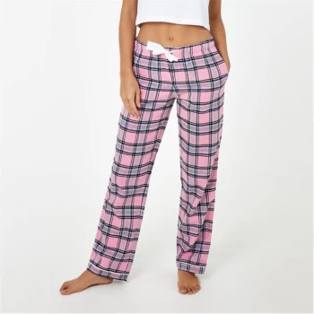 Image of Jack Wills Miles Tartan Pyjama Joggers - Pink