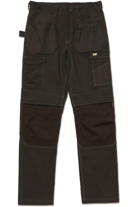 Image of Caterpillar Essential Knee Pocket Stretch Holster Trouser Black