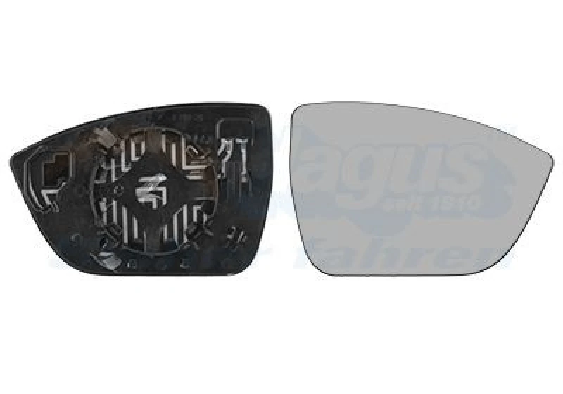 Image of VAN WEZEL Wing mirror glass VAN WEZEL 4907838