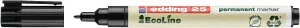 Image of edding 25 EcoLine Permanent Bullet Tip Marker Black PK10