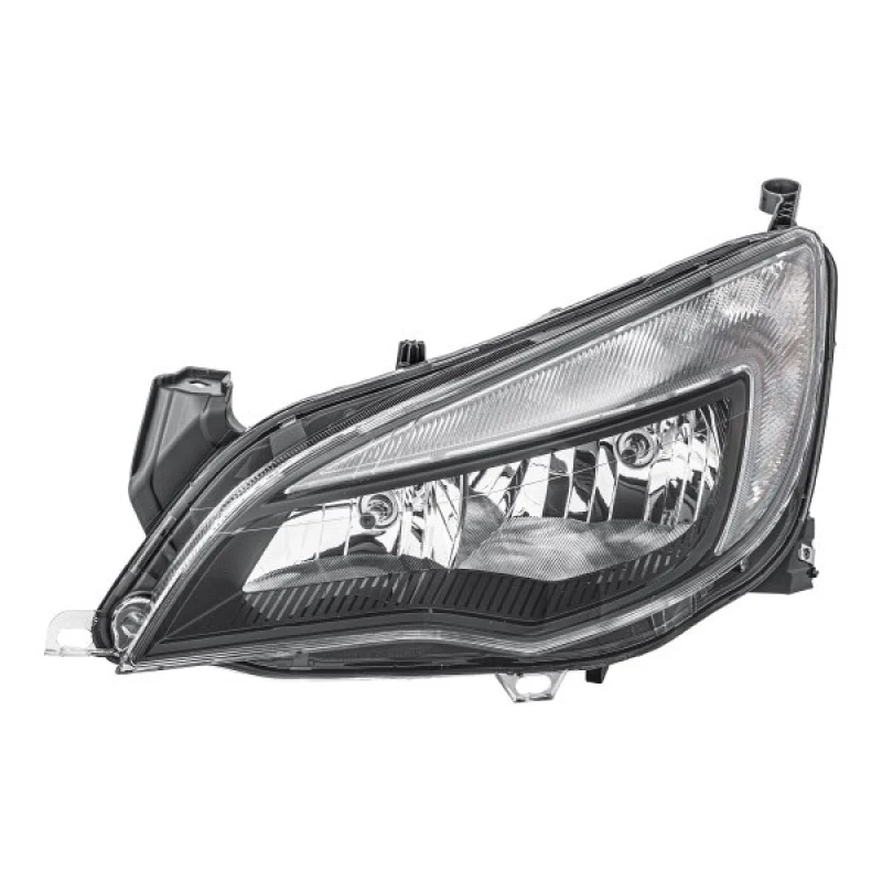Image of HELLA 1EG 010 011-351 Headlights LED, with bulb, Left, with motor for headlamp levelling, Halogen Headlight (259)