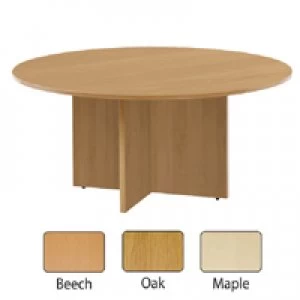 Image of Jemini 1200mm Round Meeting Table Maple KF71954