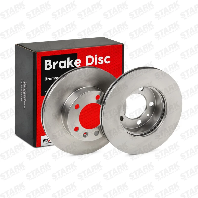 Image of STARK SKBD-0022315 Brake disc Front Axle, Vented, Cast Iron, Uncoated, Untreated, without bolts/screws Cast Iron Brake Disc (82)